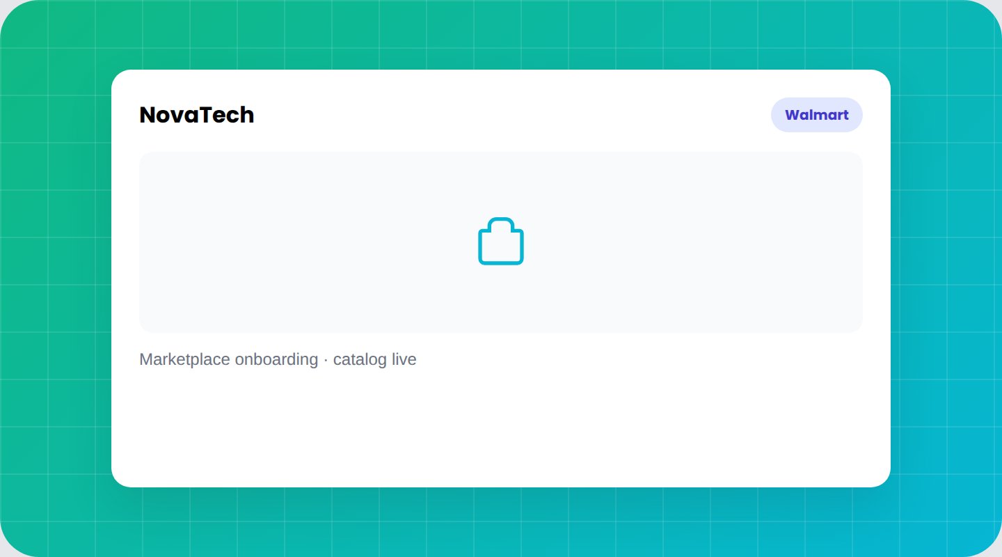 NovaTech Walmart marketplace store setup
